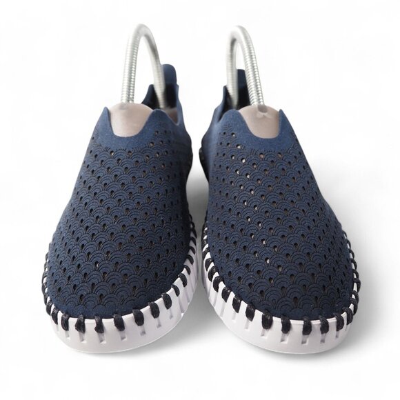 Ilse Jacobsen Hornbaek Tulip 139 Slip-on Loafers Women's 6/36 Dark Indigo - Picture 3 of 11